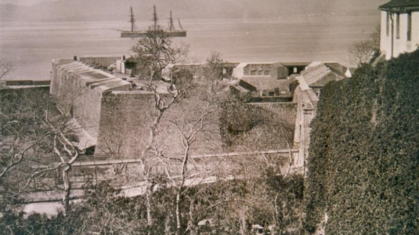 Trafalgar Cemetery from Flat Bastion